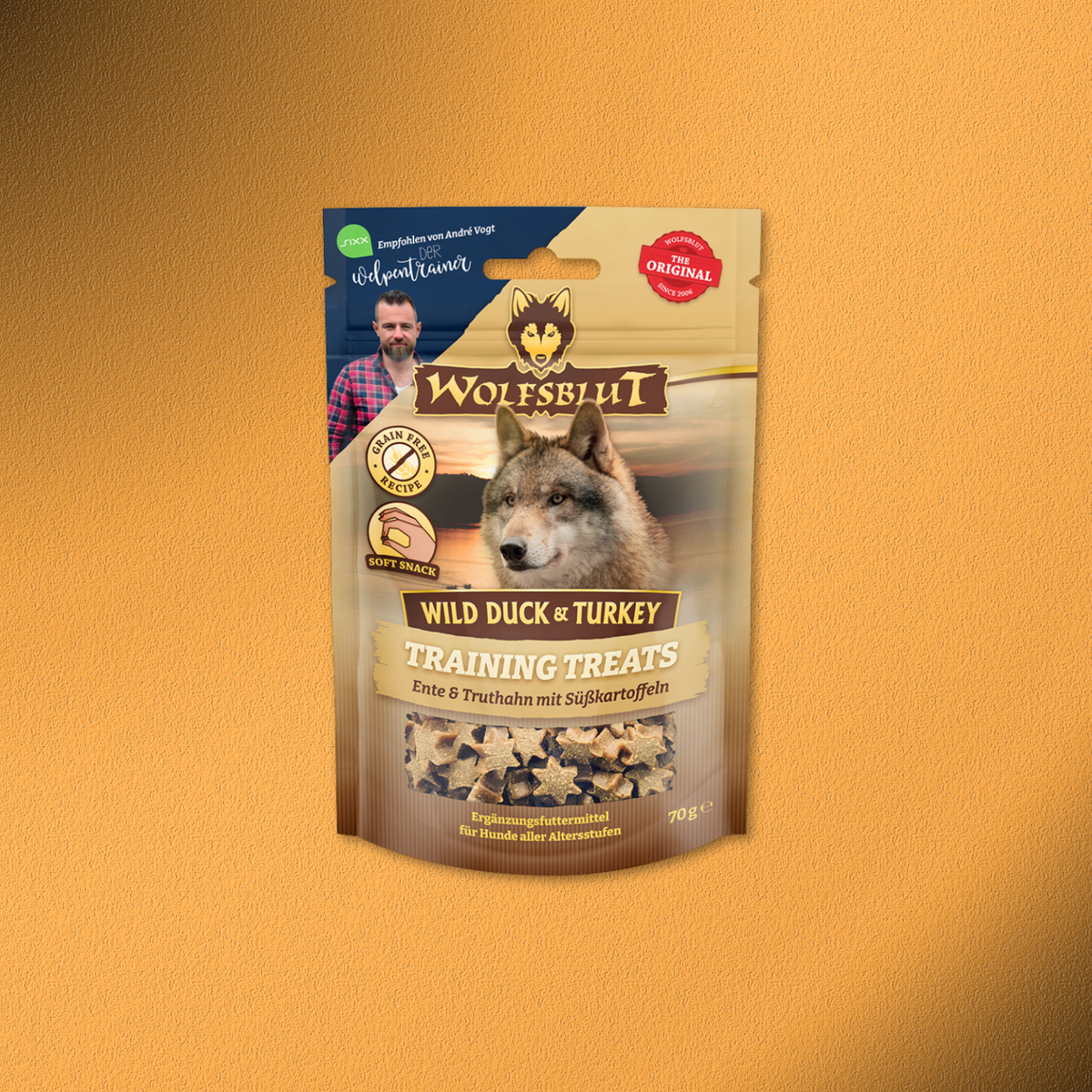 7x70g Wolfsblut Training Treats Wild Duck & Turkey - Ente, Truthahn & Süßkartoffel