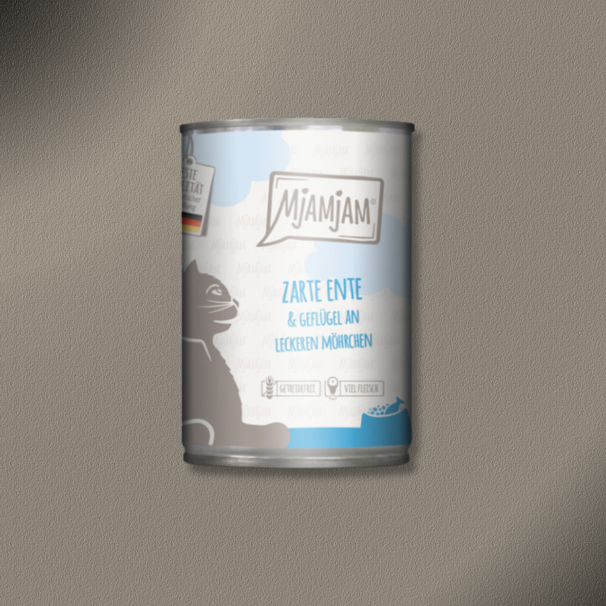 24x400g MjAMjAM Cat zarte Ente & Geflügel an leckeren Möhrchen