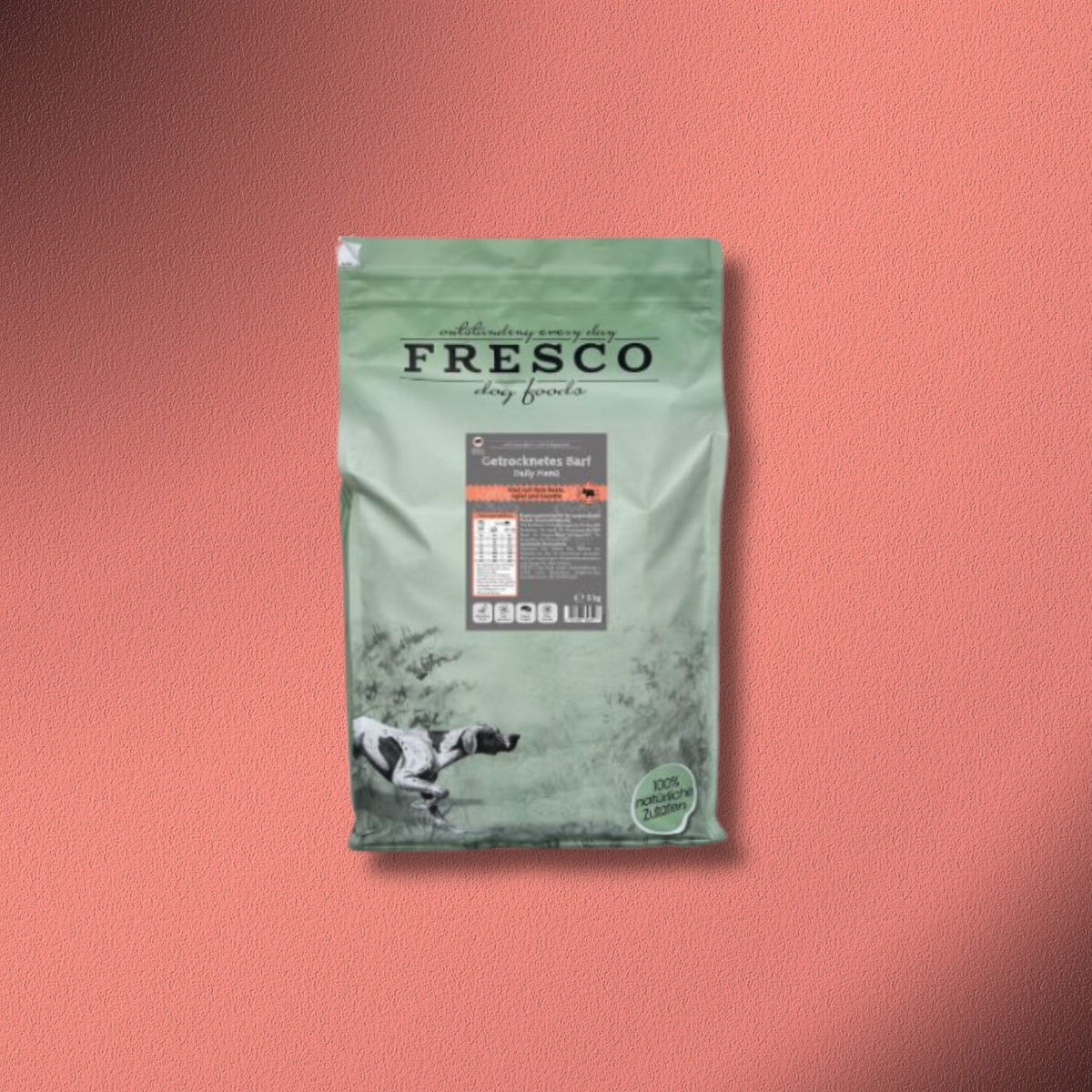 5kg Fresco TrockenBarf Daily-Menü Rind mit Rote Beete, Apfel und Karotte