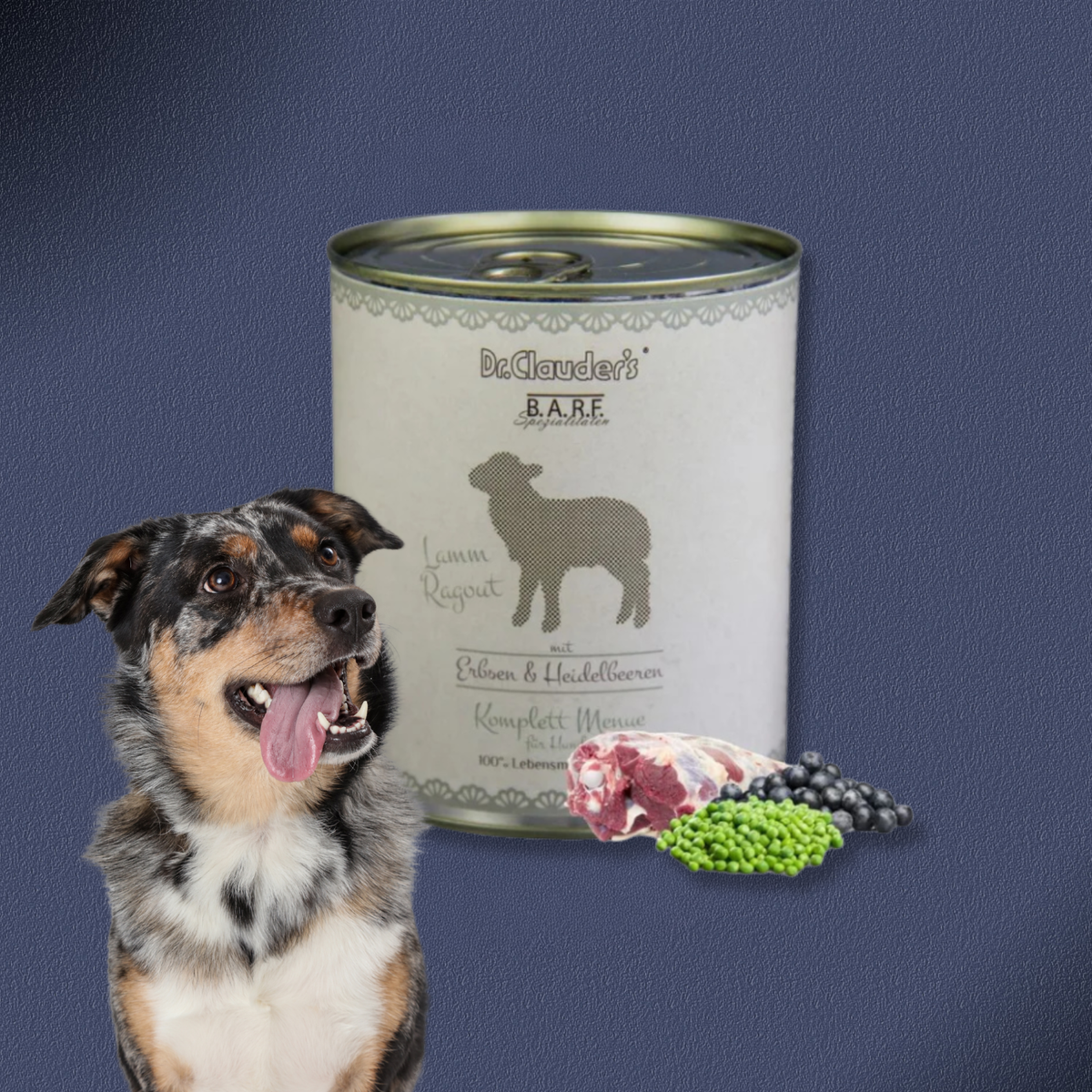 30x800g Dr.Clauder's B.A.R.F. Komplett Menue Lammragout