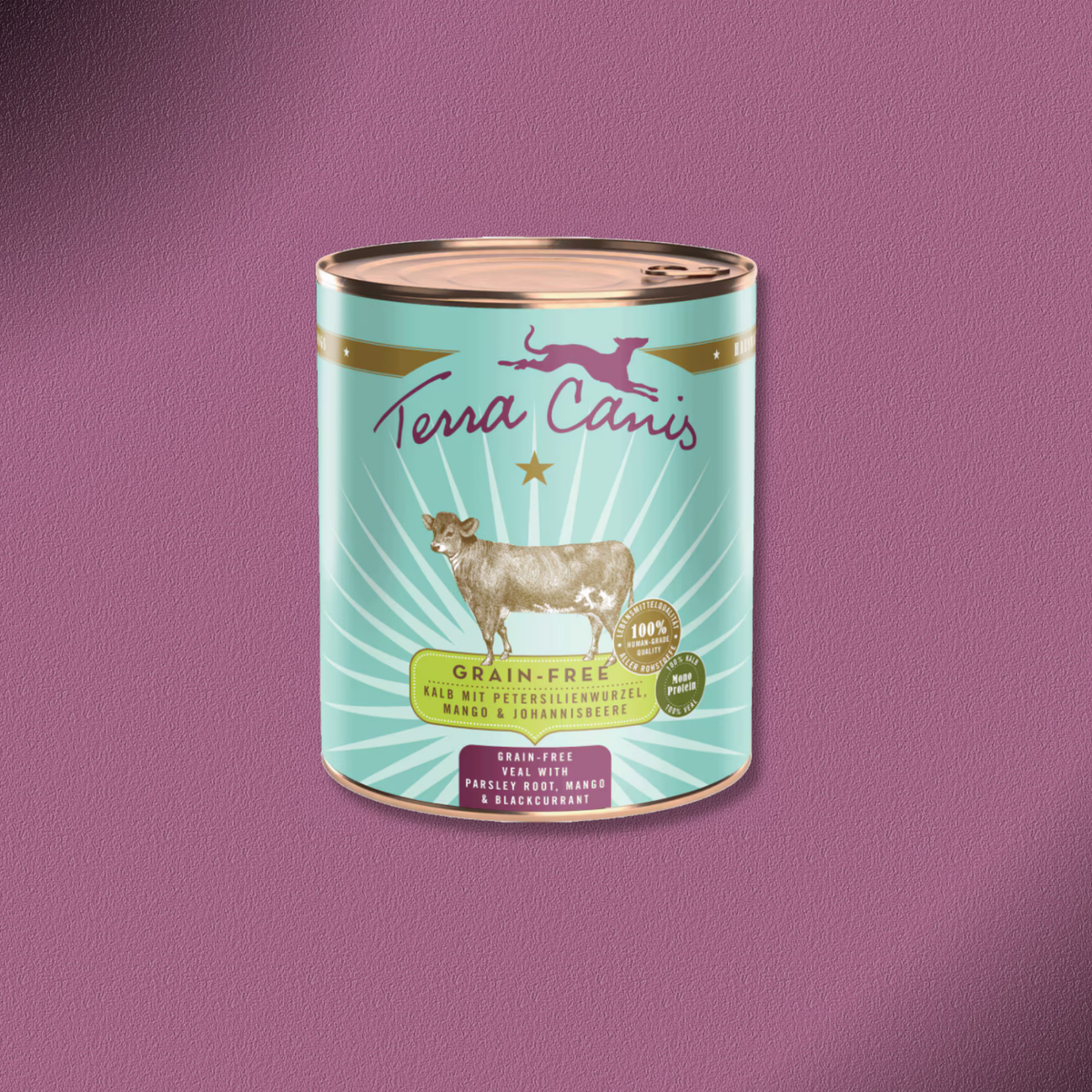 6x800g Terra Canis Grain-Free - Kalb mit Petersilienwurzel, Mango & Johannisbeere