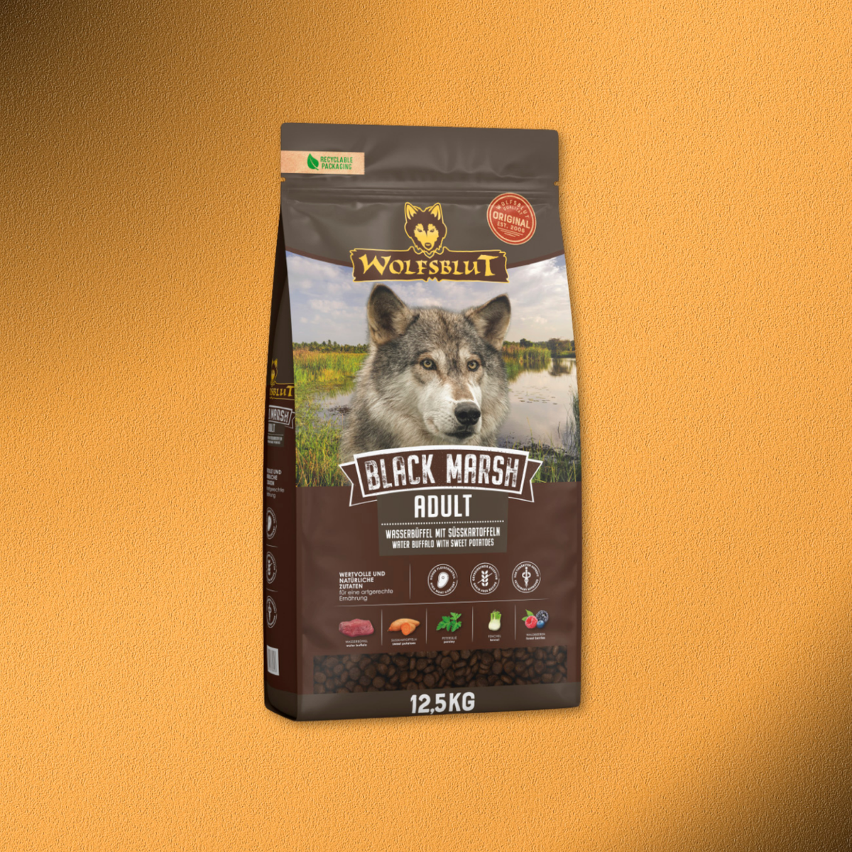 12,5kg Wolfsblut Black Marsh Adult