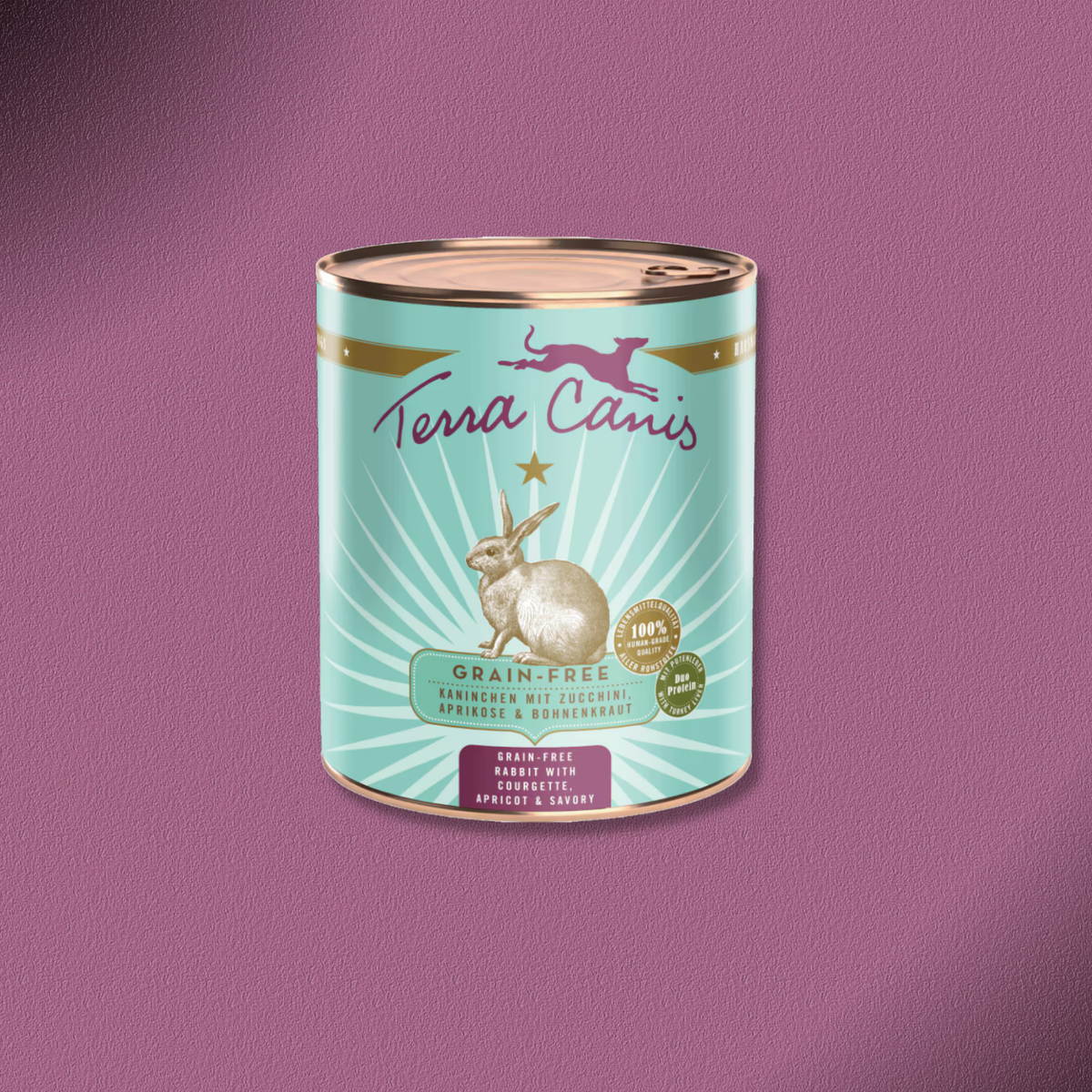 6x800g Terra Canis Grain-Free - Kaninchen mit Zucchini, Aprikose & Borretsch