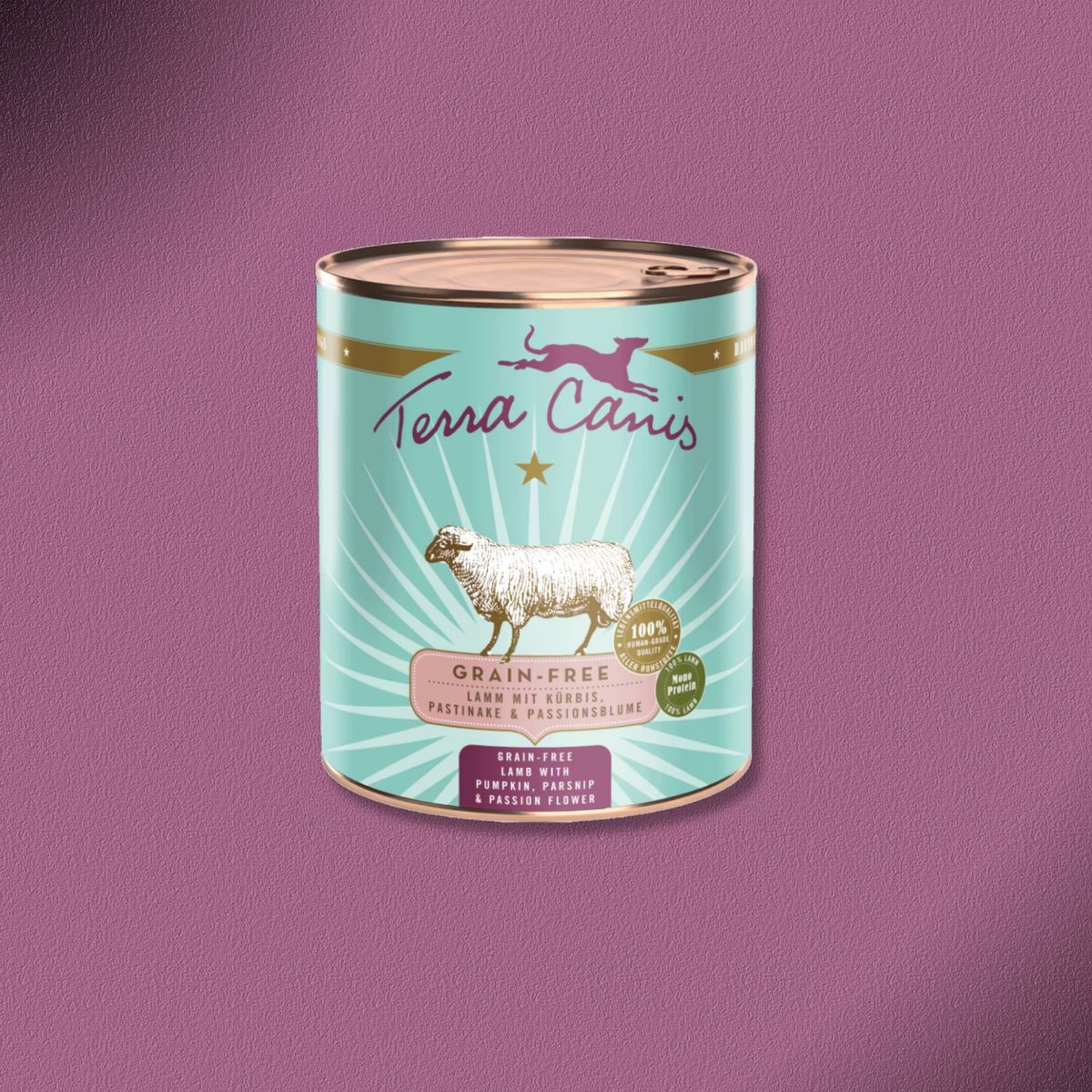 6x800g Terra Canis Grain-Free - Lamm mit Kürbis, Pastinake & Passionsblume