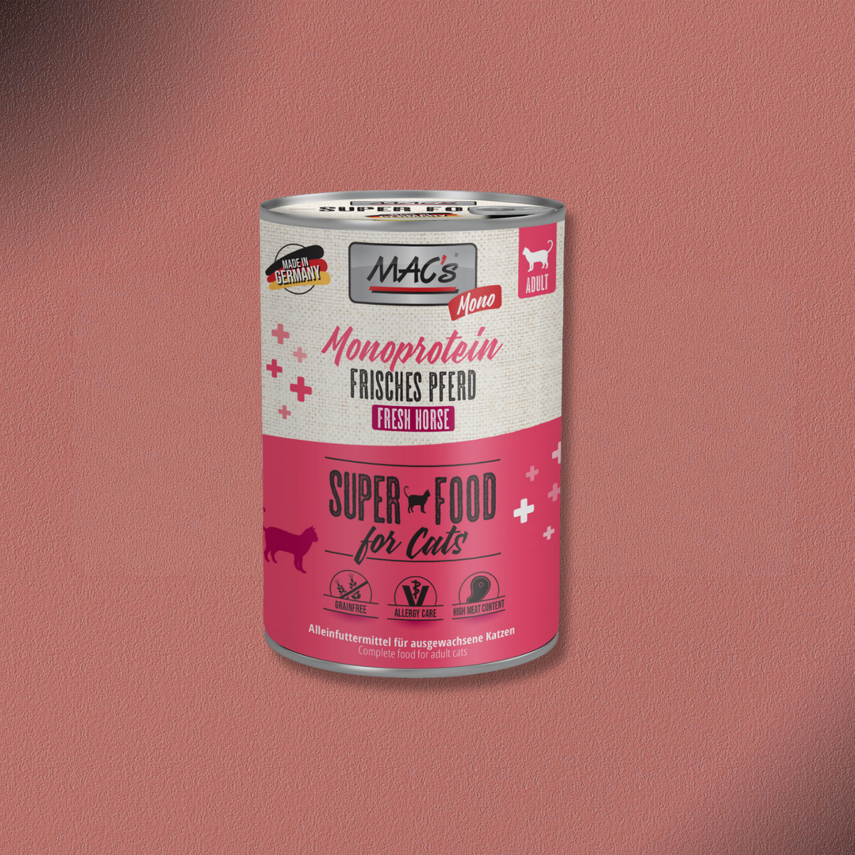 6x400g MAC's Cat Mono frisches Pferd