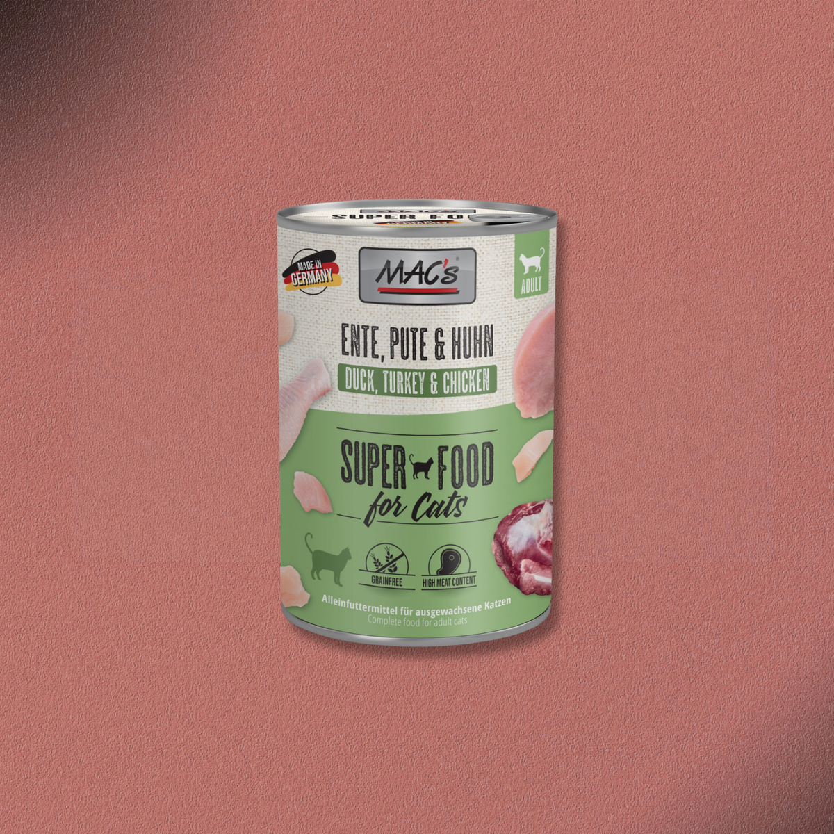 6x400g MAC's Cat Ente, Pute & Huhn