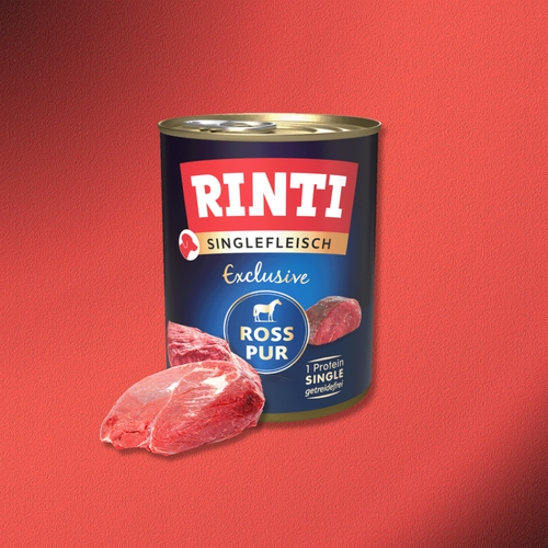 30x800g Rinti Singlefleisch Exclusive - Ross pur