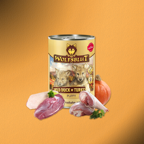 6 x 395g Wolfsblut Puppy Wild Duck & Turkey