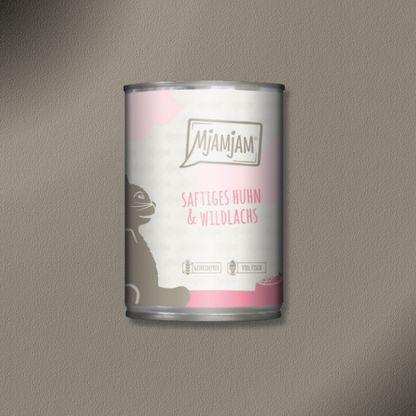 30x400g MjAMjAM  Cat - saftiges Huhn und Wildlachs