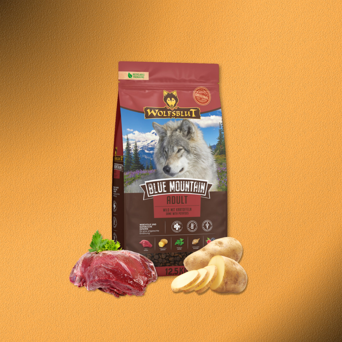 12,5kg Wolfsblut Adult Blue Mountain