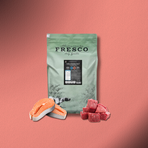 5kg Fresco TrockenBarf Complete Plus Lachs mit Rind