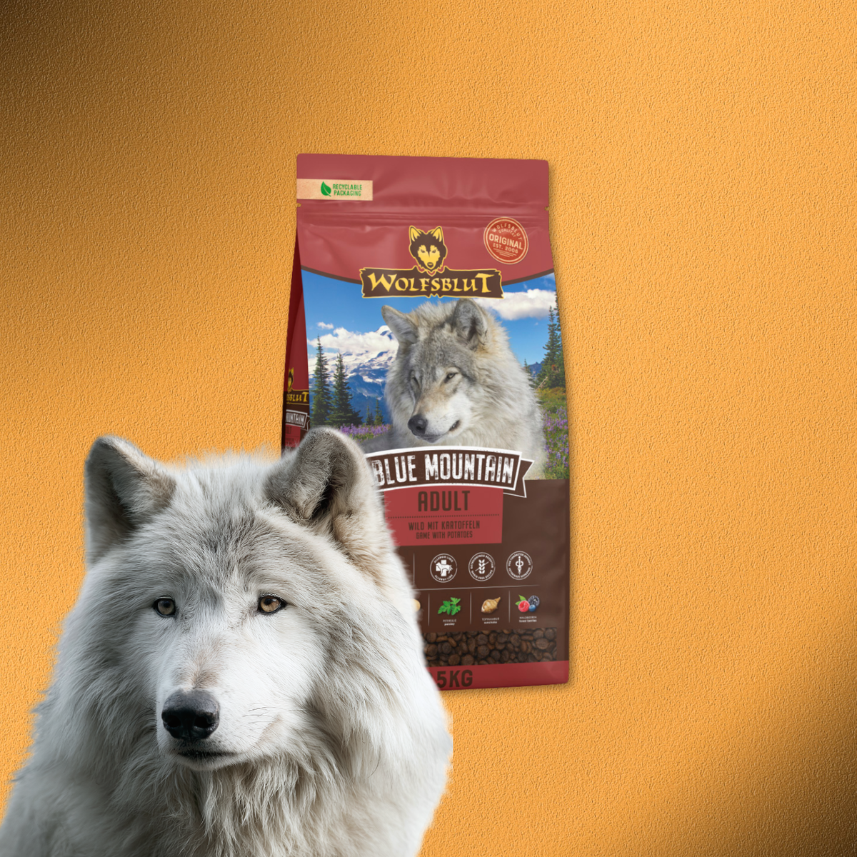 12,5kg Wolfsblut Adult Blue Mountain