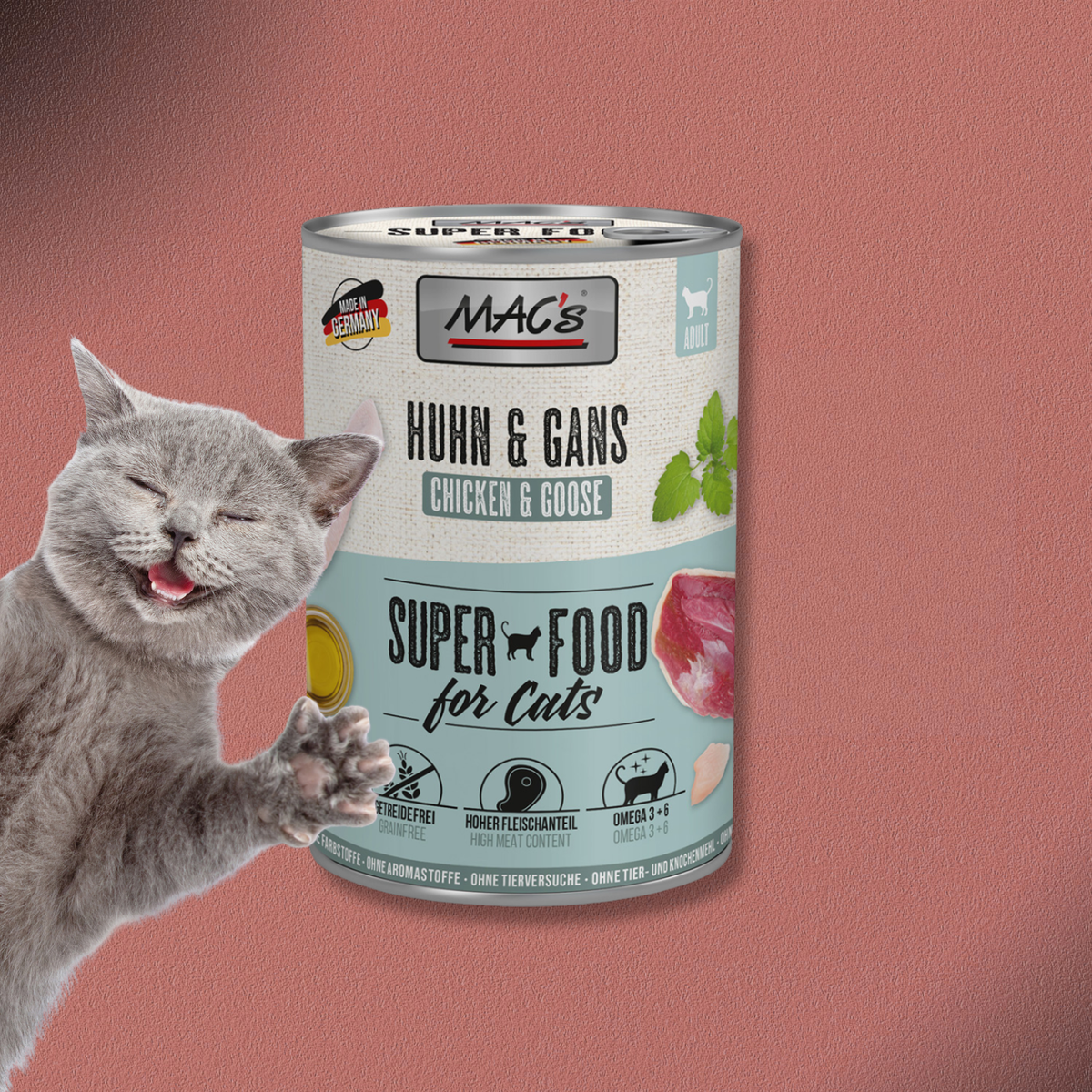 6x400g MAC's Cat Huhn & Gans