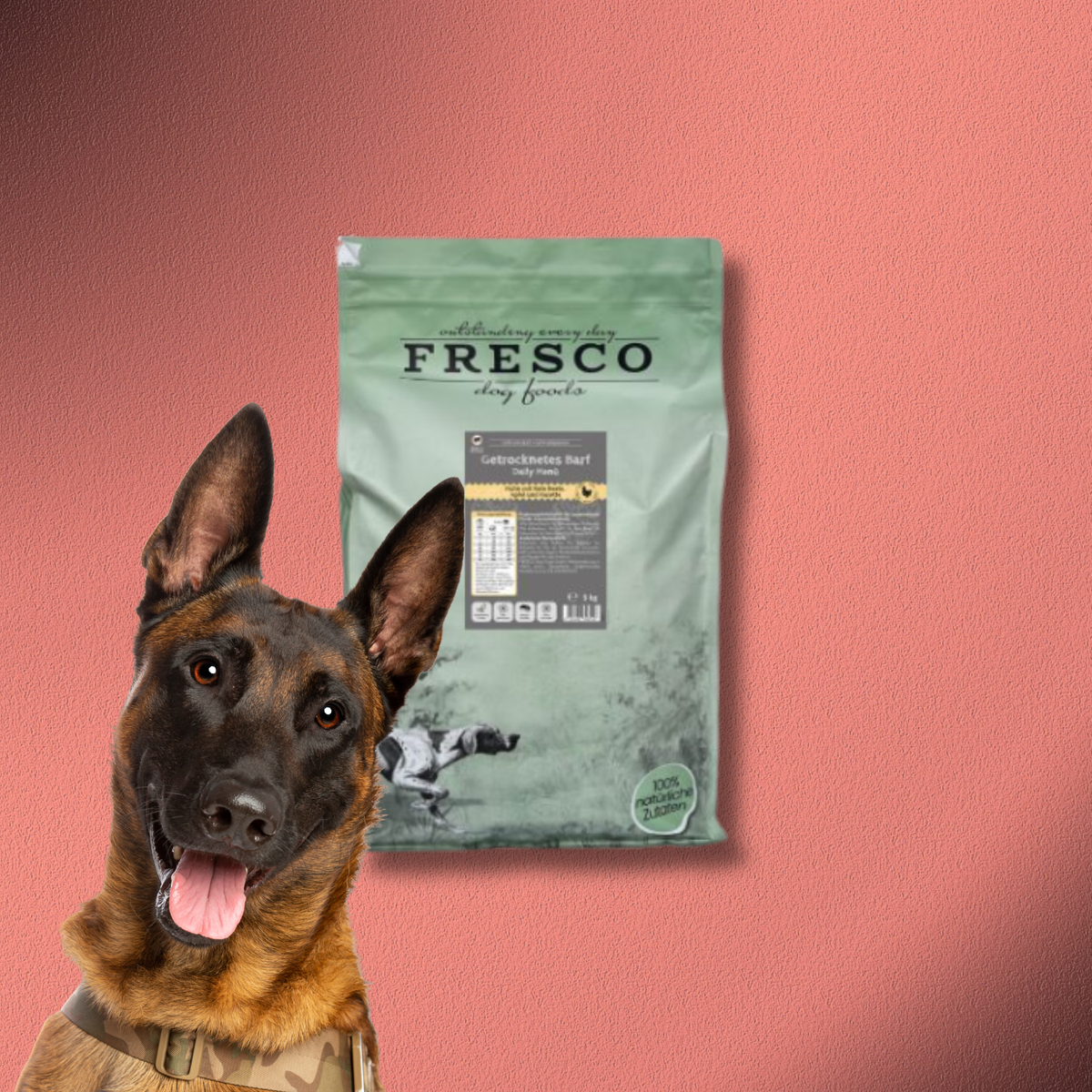 5kg Fresco TrockenBarf Daily-Menü Huhn mit Rote Beete, Apfel und Karotte