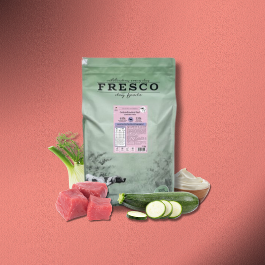 5kg Fresco TrockenBarf Junioren-Menü Lamm mit Zucchini, Fenchel und Magerjoghurt