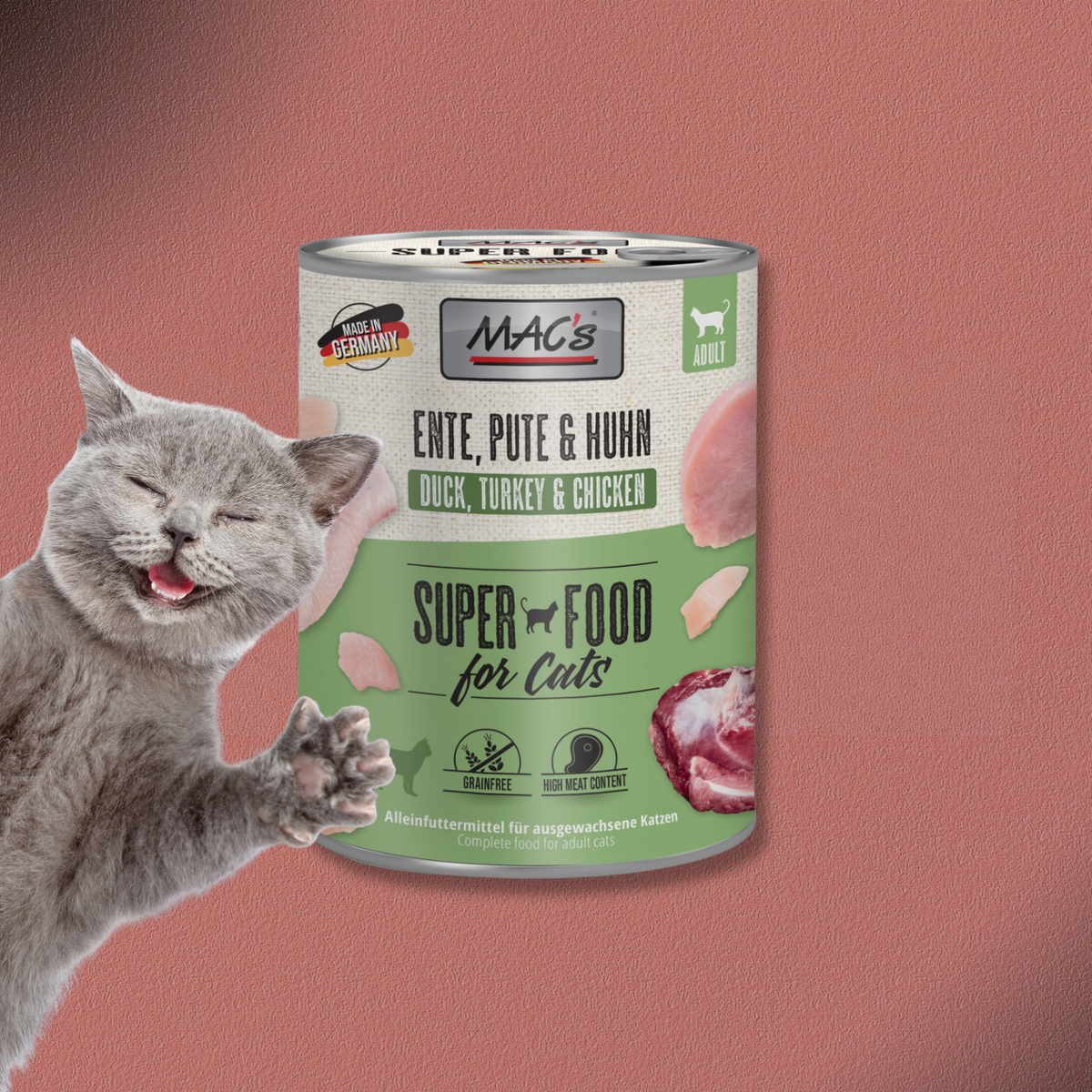 6x800g MAC's Cat - Ente, Pute & Huhn