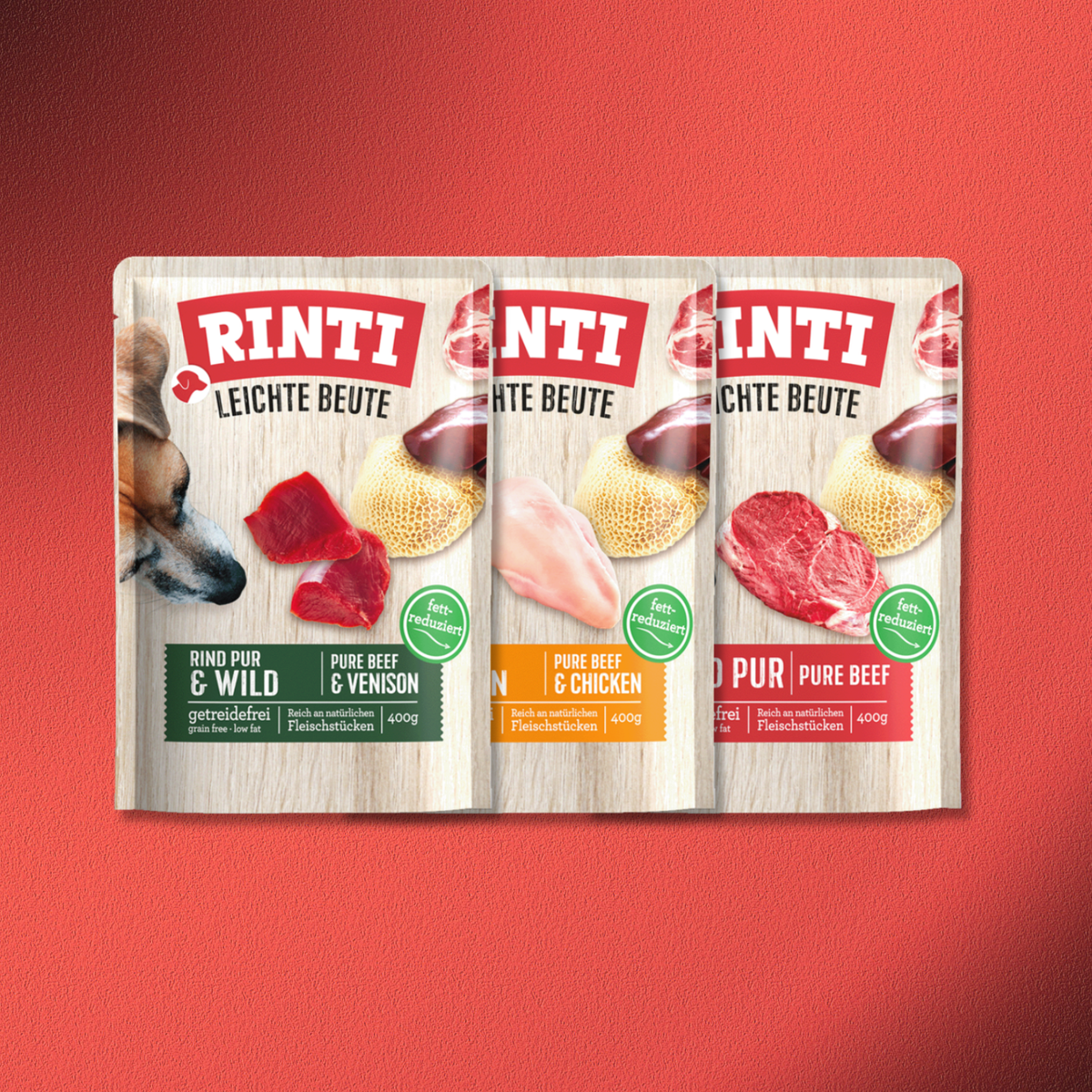 30x400g Rinti Leichte Beute Mix Paket (3 Sorten)