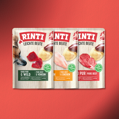 30x400g Rinti Leichte Beute Mix Paket (3 Sorten)