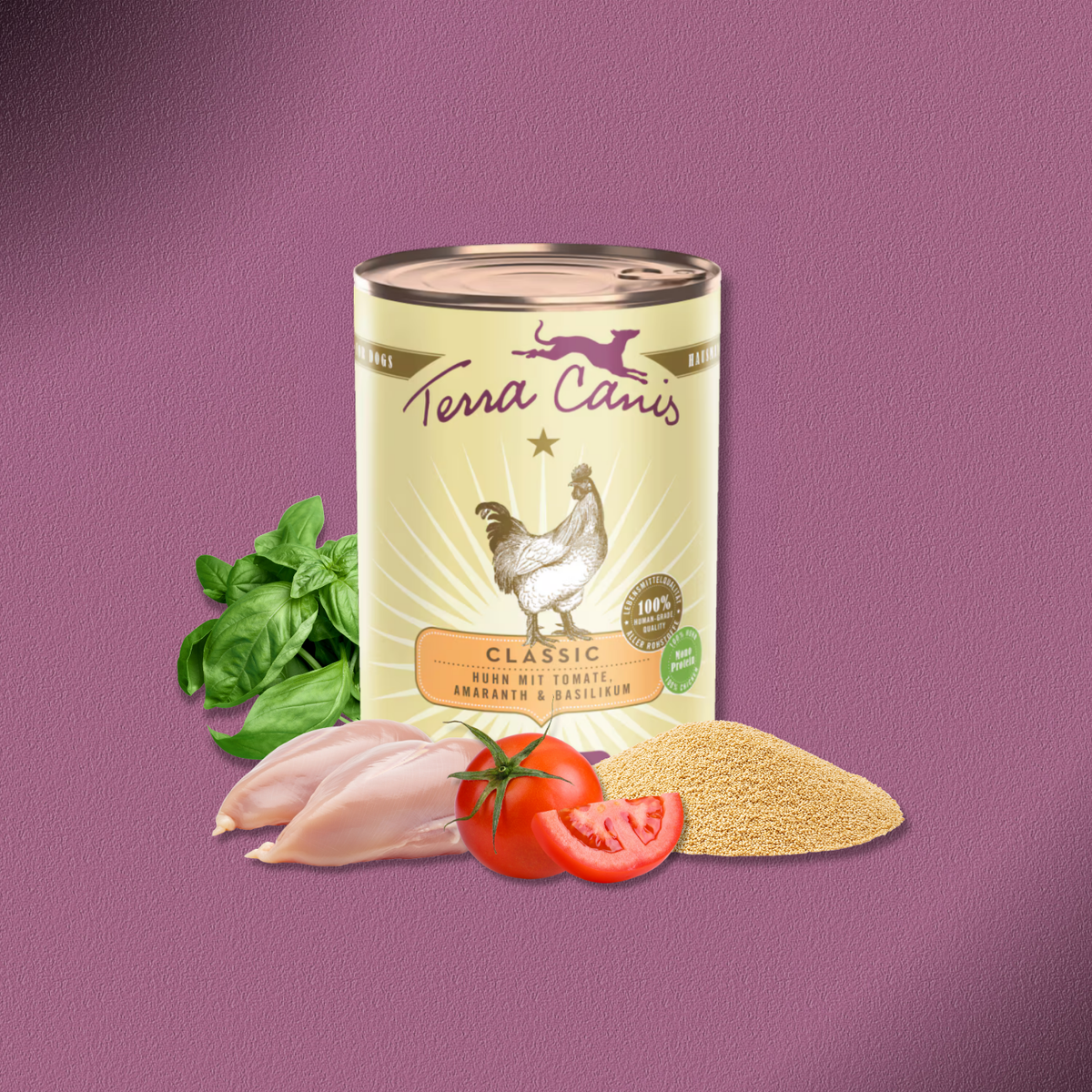 6x400g Terra Canis Classic Huhn mit Tomate, Amaranth & Basilikum