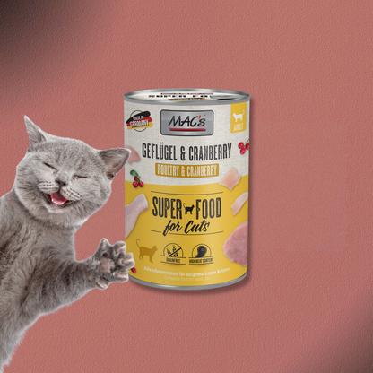 6x400g MAC's Cat Geflügel & Cranberry