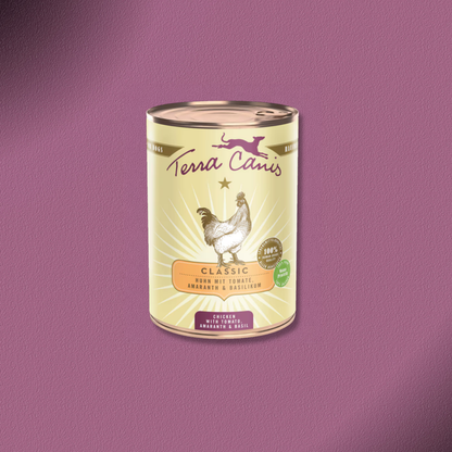 6x400g Terra Canis Classic Huhn mit Tomate, Amaranth & Basilikum