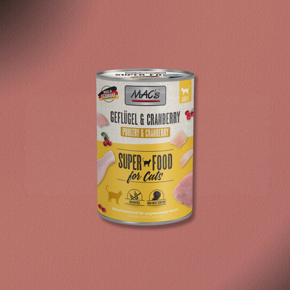 6x400g MAC's Cat Geflügel & Cranberry