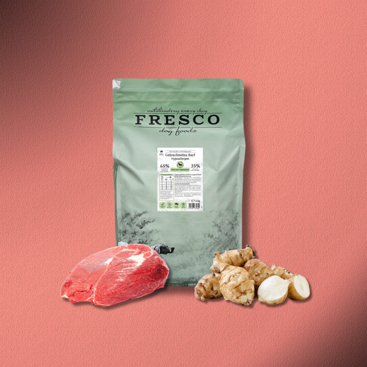 5kg Fresco TrockenBarf Hypoallergen-Menü Pferd mit Topinambur