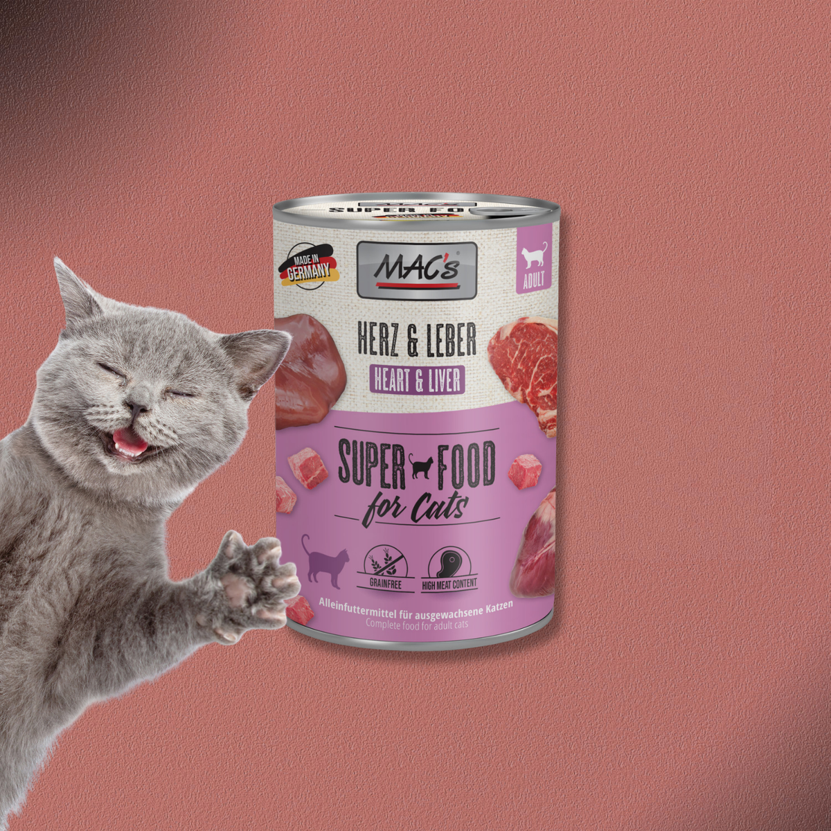 6x400g MAC's Cat Herz & Leber