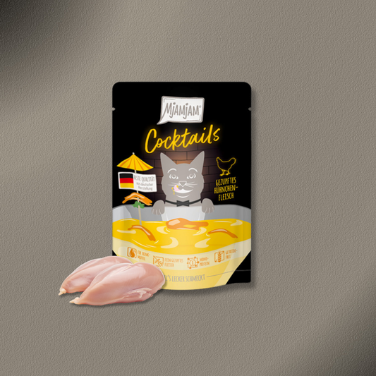 40x40g MjAMjAM - Cocktails - Gezupftes Hühnchenfleisch