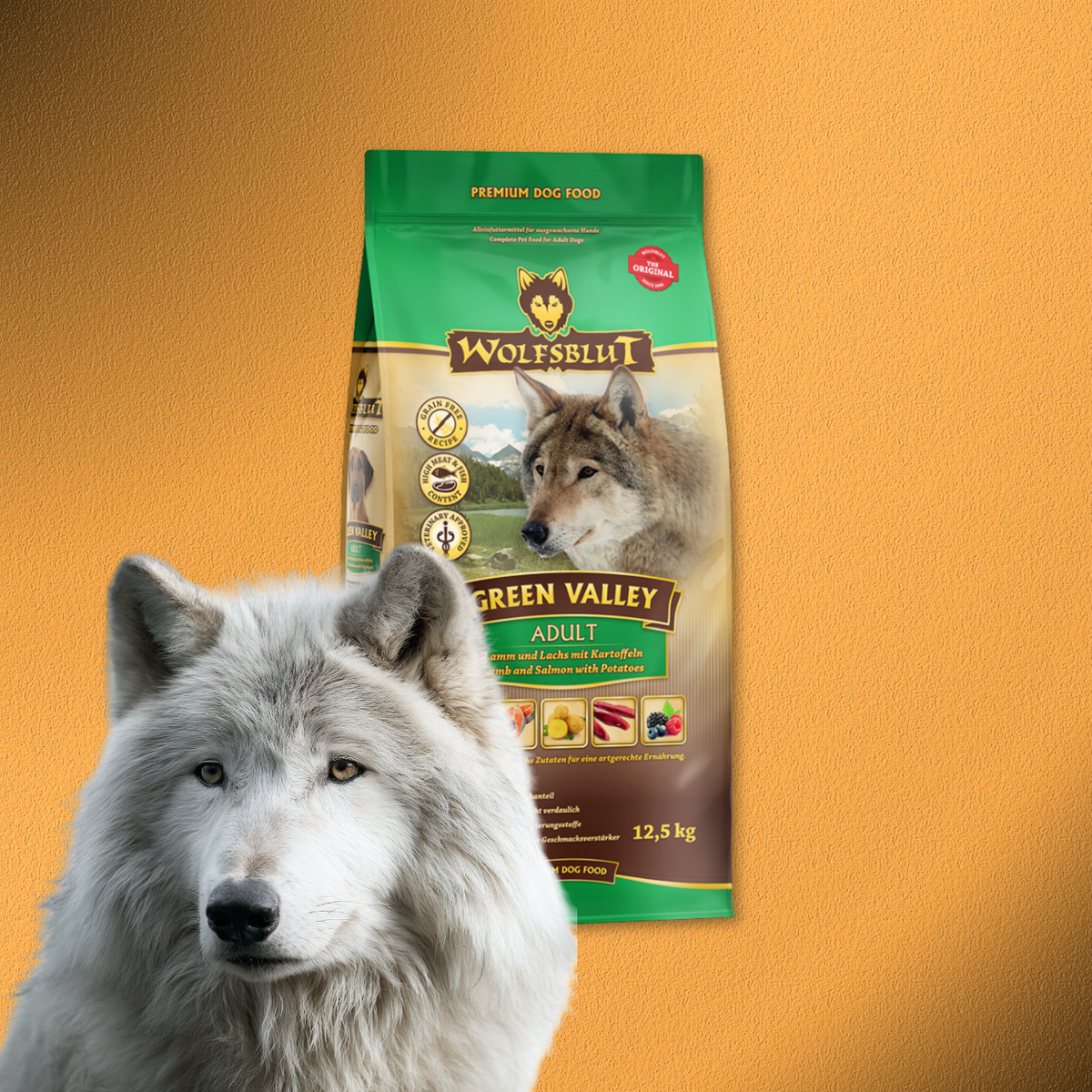 12,5kg Wolfsblut Green Valley Adult