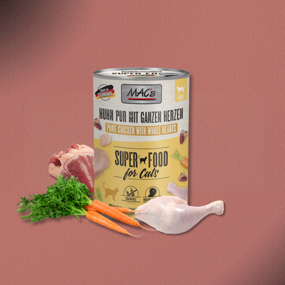 6x400g MAC's Cat Huhn pur mit ganzen Herzen