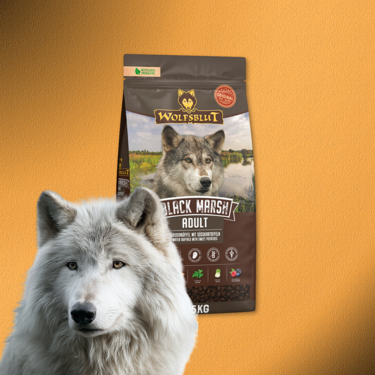 12,5kg Wolfsblut Black Marsh Adult