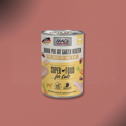 6x400g MAC's Cat Huhn pur mit ganzen Herzen