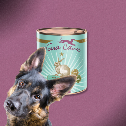 6x800g Terra Canis Grain-Free - Kaninchen mit Zucchini, Aprikose & Borretsch