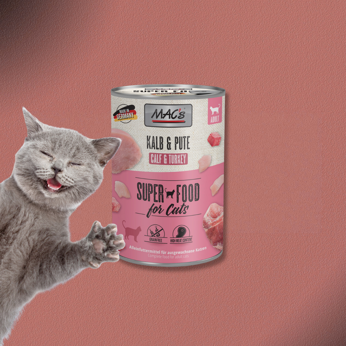 6x400g MAC's Cat Kalb & Pute