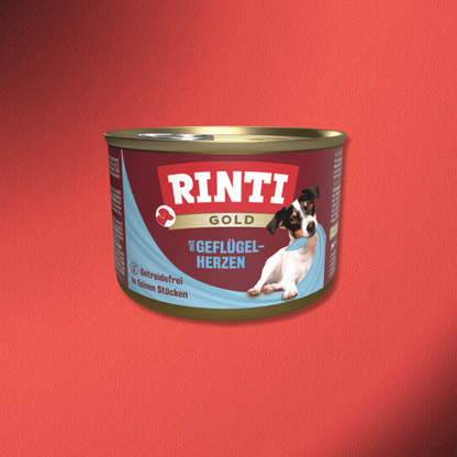 72x185g Rinti Gold - Geflügelherzen