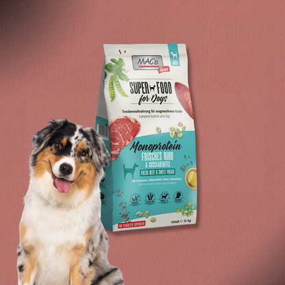 12kg MAC's Dog Mono frisches Rind