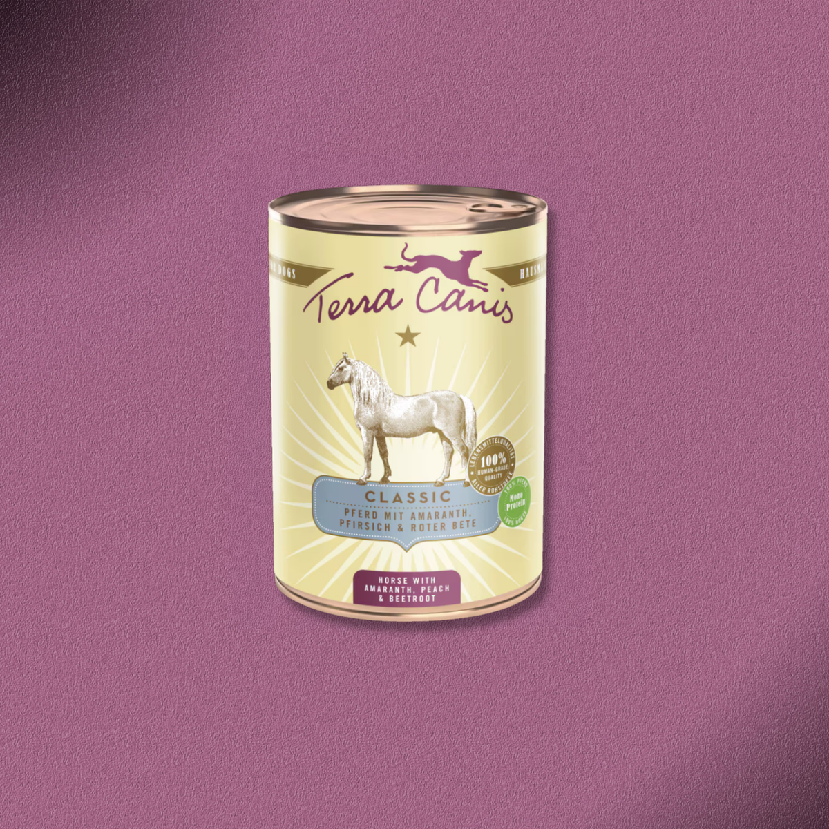 6x400g Terra Canis Pferd mit Amaranth, Pfirsich & Roter Beete