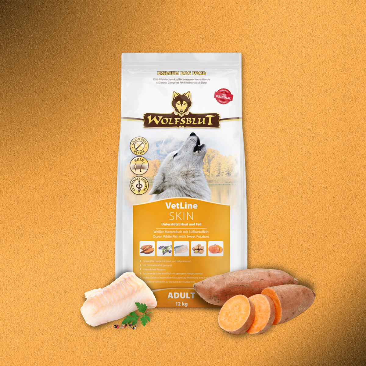12kg Wolfsblut VetLine Skin & Coat