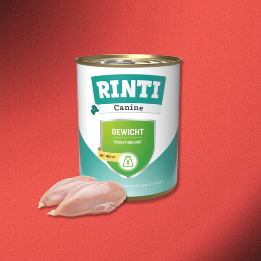 30x800g Rinti Canine Gewicht mit Huhn