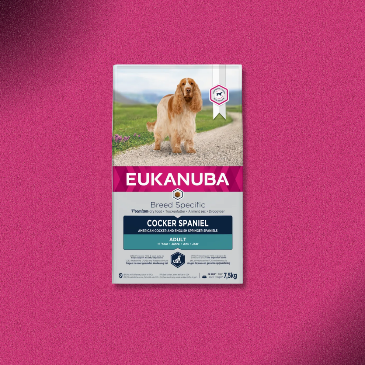 2x7,5kg Eukanuba Adult Breed Specific Cocker Spaniel