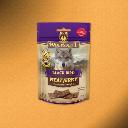 6x80g Wolfsblut Black Bird Meat Jerky