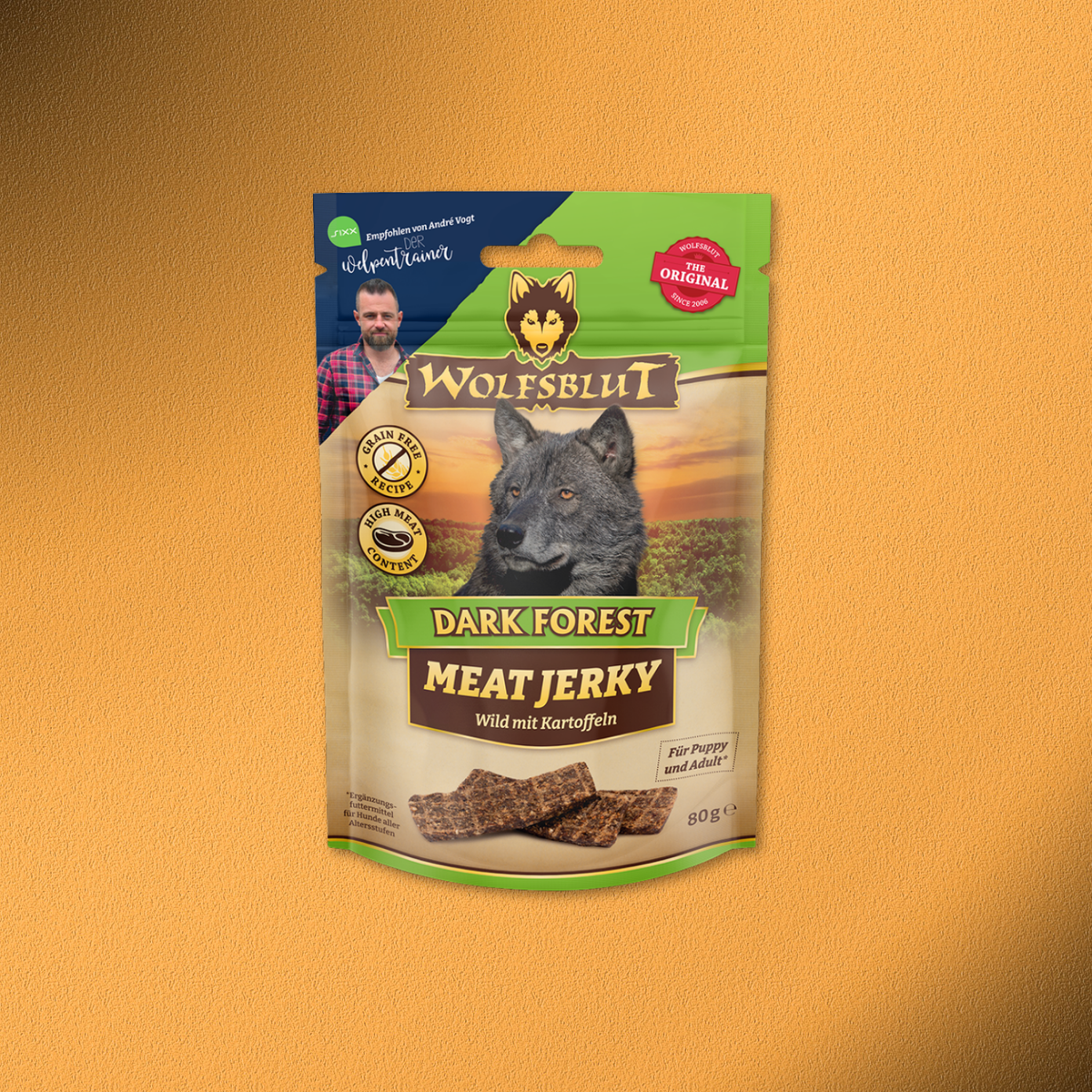6x80g Wolfsblut Dark Forest Meat Jerky