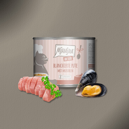 30x185g MjAMjAM blanchierte Pute mit Muscheln an Soße