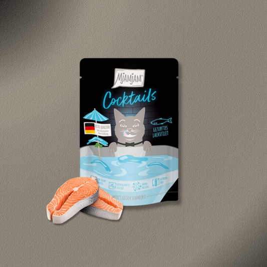 40x40g MjAMjAM - Cocktails - Gezupftes Lachsfilet