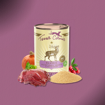 6x400g Terra Canis Wild mit Kürbis, Amaranth & Preiselbeeren