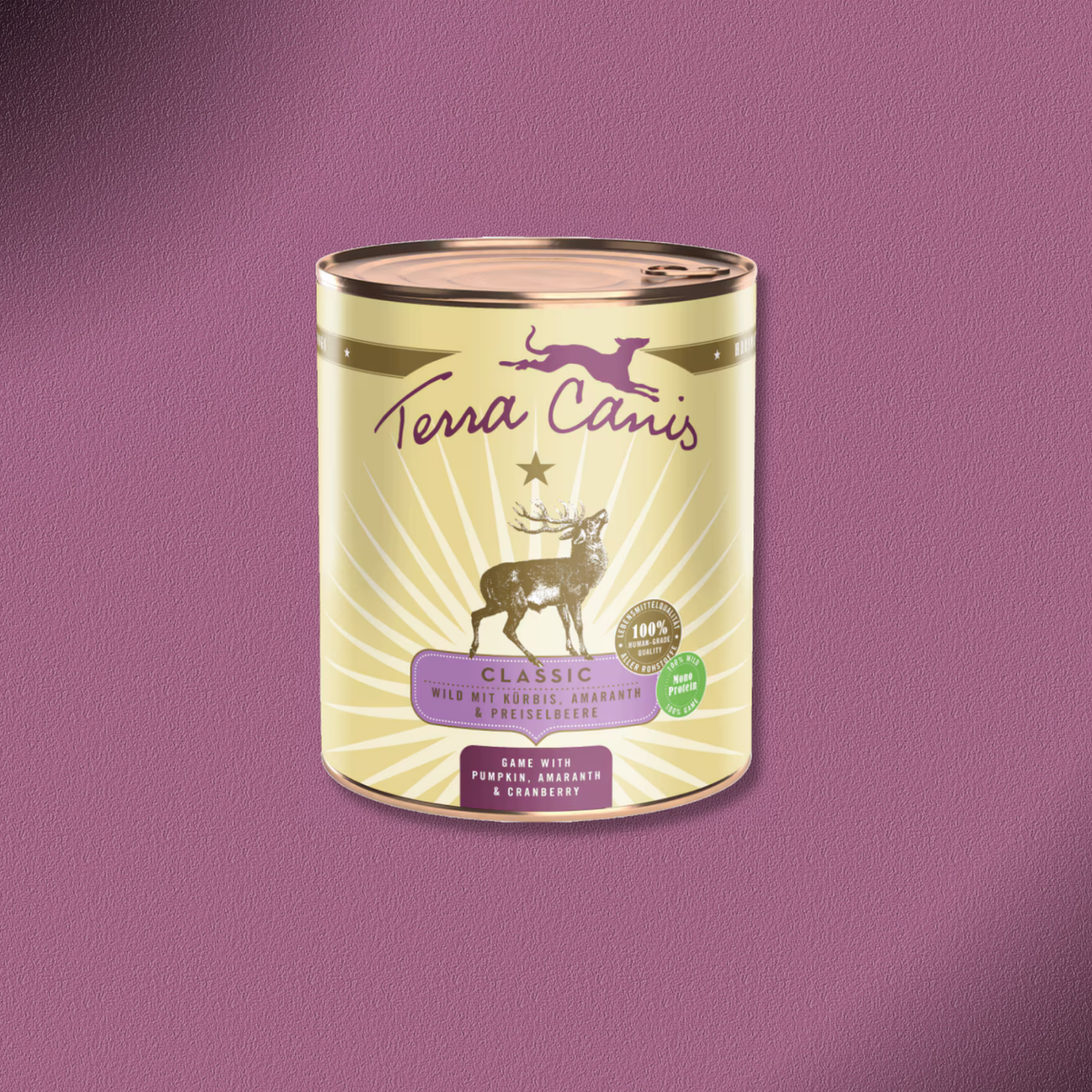 6x800g Terra Canis Classic - Wild mit Kürbis, Amaranth und Preiselbeere