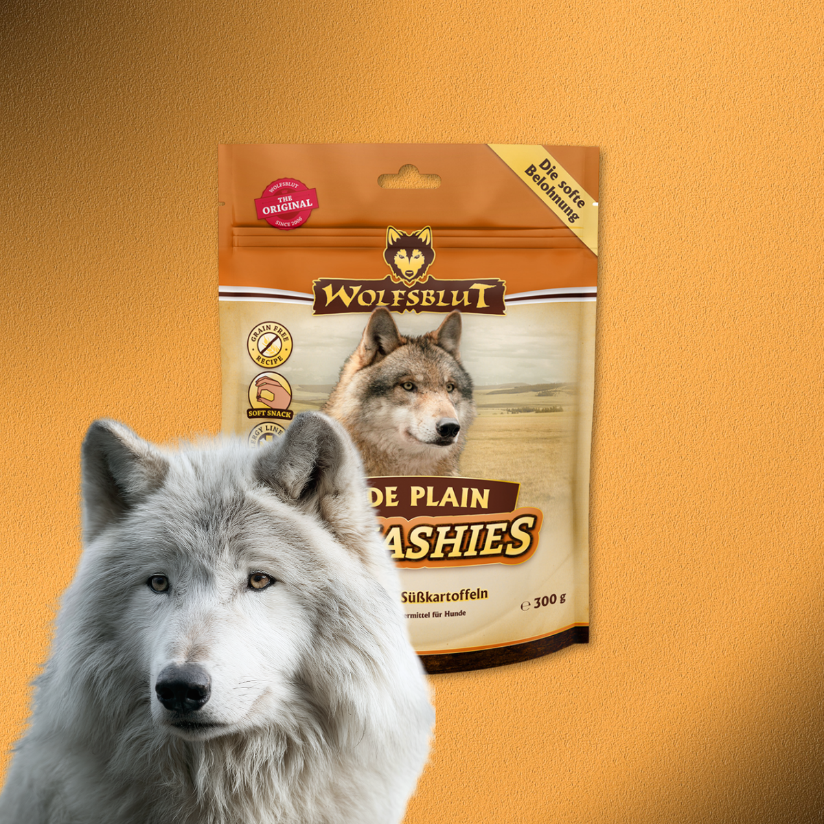 6x300g Wolfsblut Squashies - Wide Plain