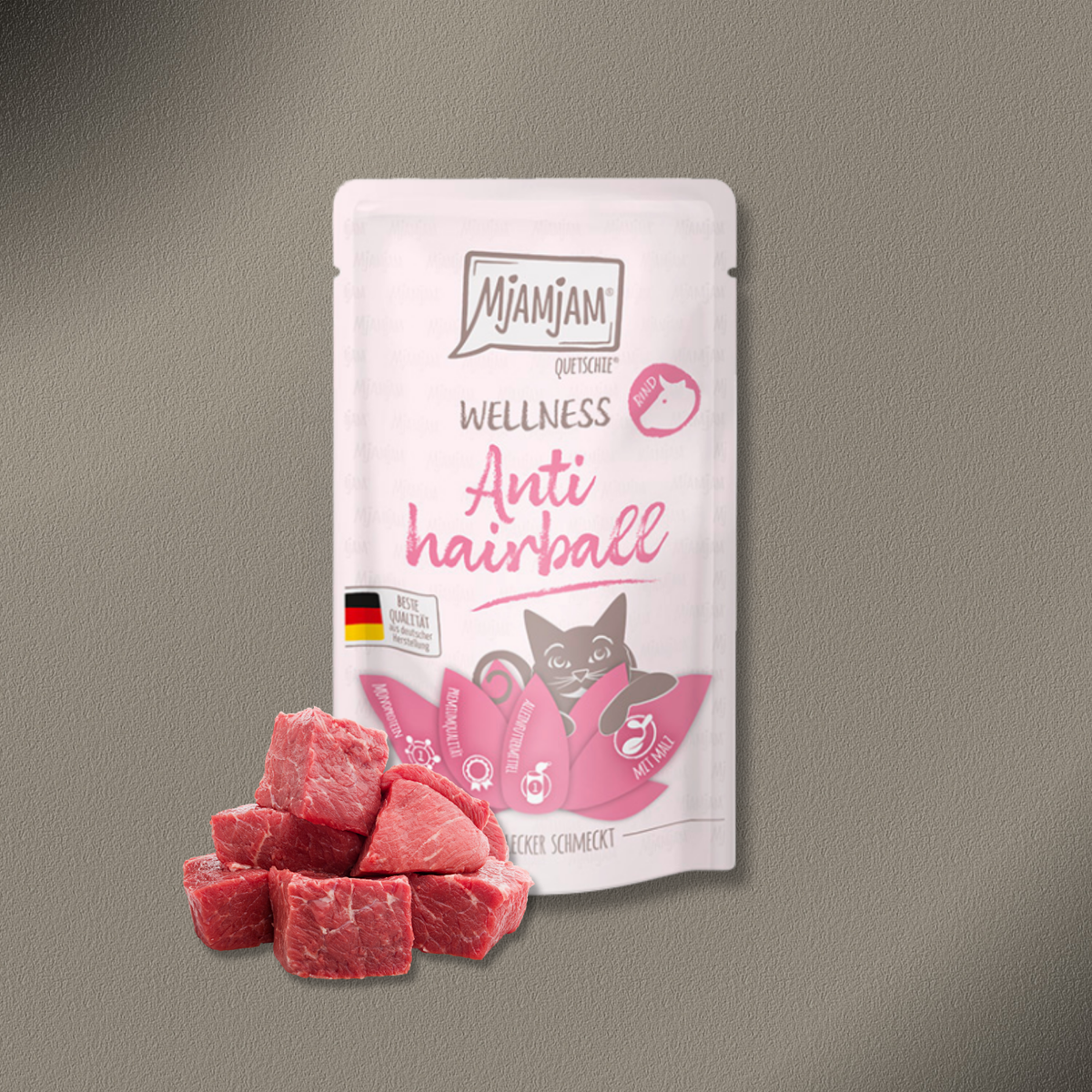 36x125g MjAMjAM - Wellness - Anti Hairball - Rind