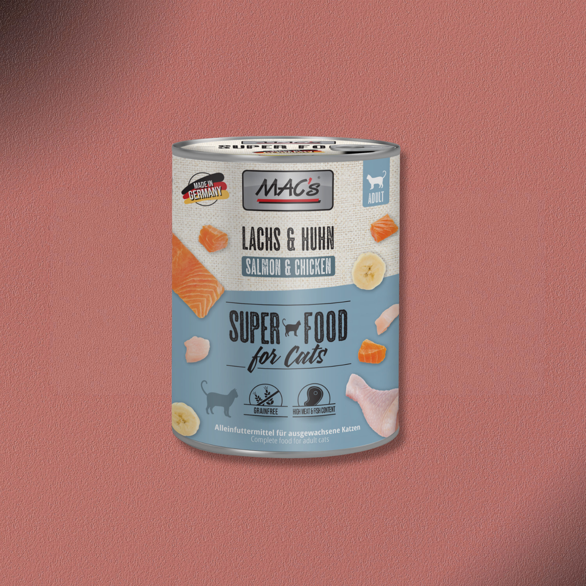 6x800g MAC's Cat Lachs & Huhn